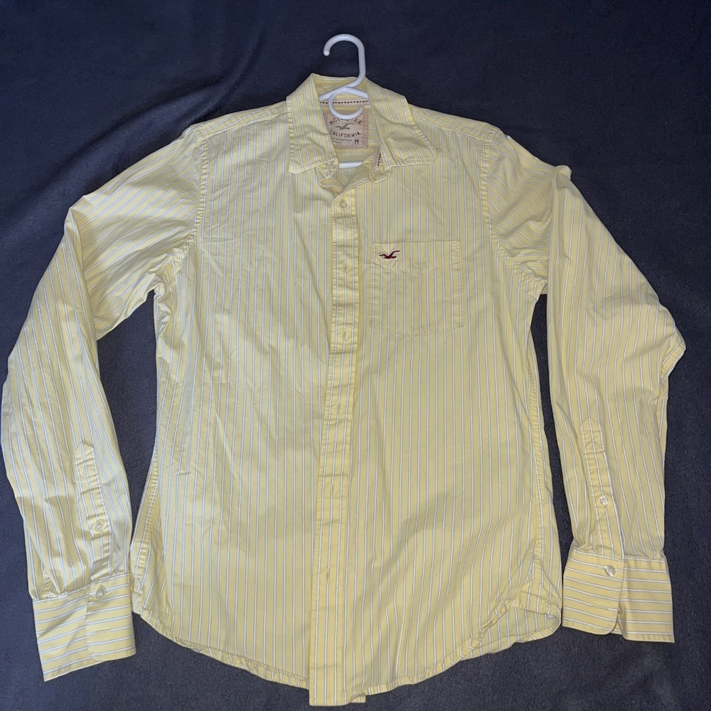 Hollister Yellow Men's Casual Shirt